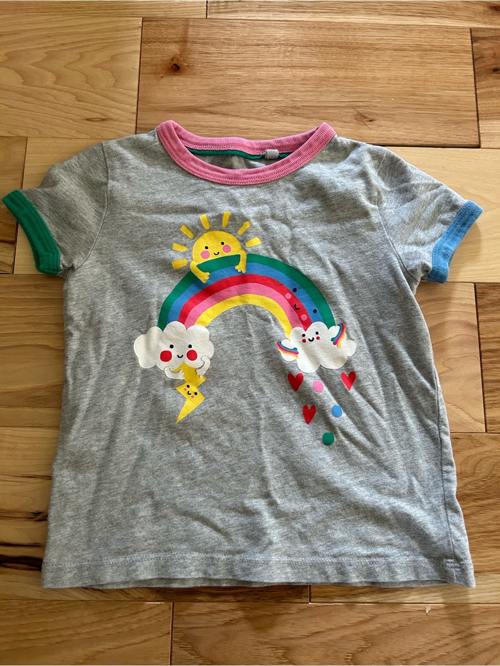 Mini Biden Rainbow Graphic Ringer Tee